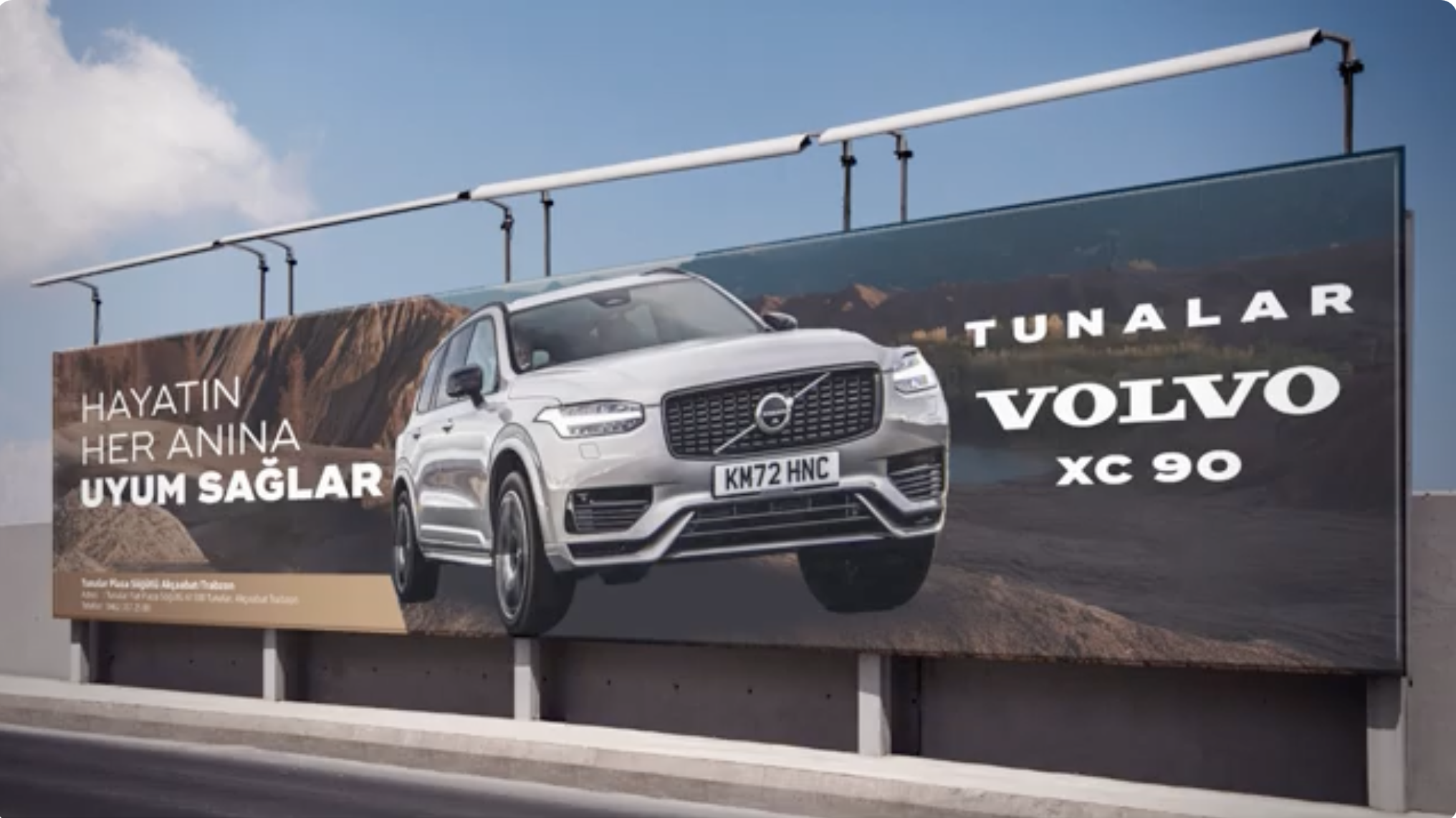 Tunalar Volvo: Dijital Billboard ve Gainboard Görsel İletişim Yönetimi