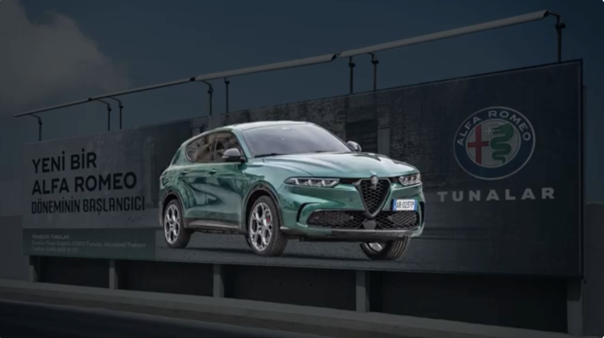 Tunalar Alfa Romeo: Billboard ve Gainboard Dijital Görsel İletişim Yönetimi