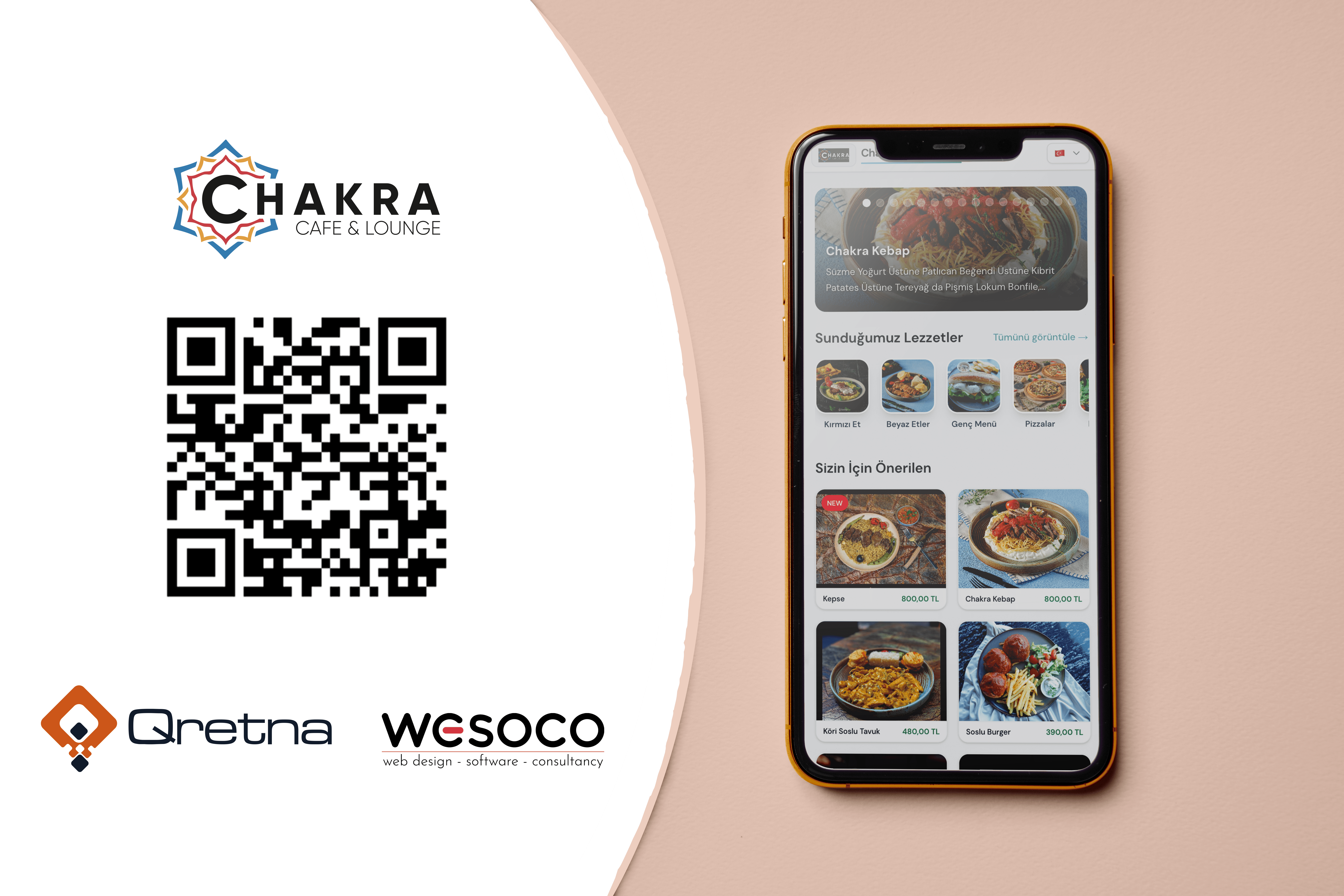 Chakra Cafe & Lounge – QR Menü 