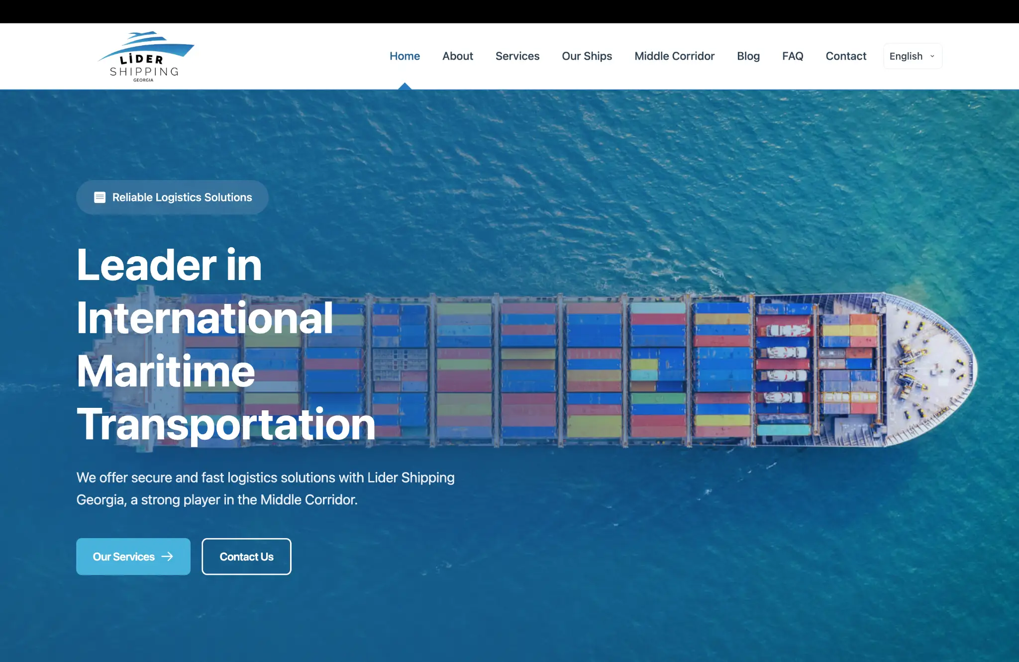 Lider Shipping - Özel Yazılım Global Lojistik ve Deniz Taşımacılığı Web Projesi