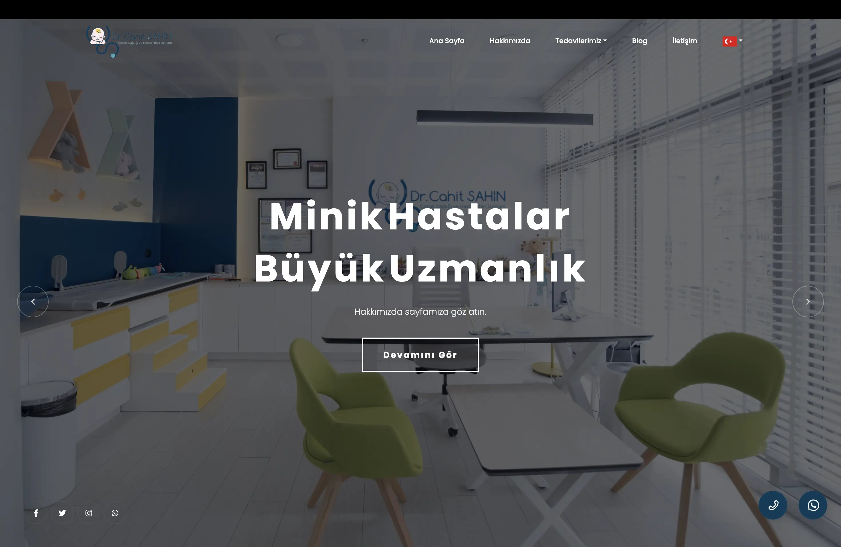 Uzm. Dr. Cahit Şahin - Özel Yazılım Çocuk Sağlığı ve Hastalıkları Web Projesi