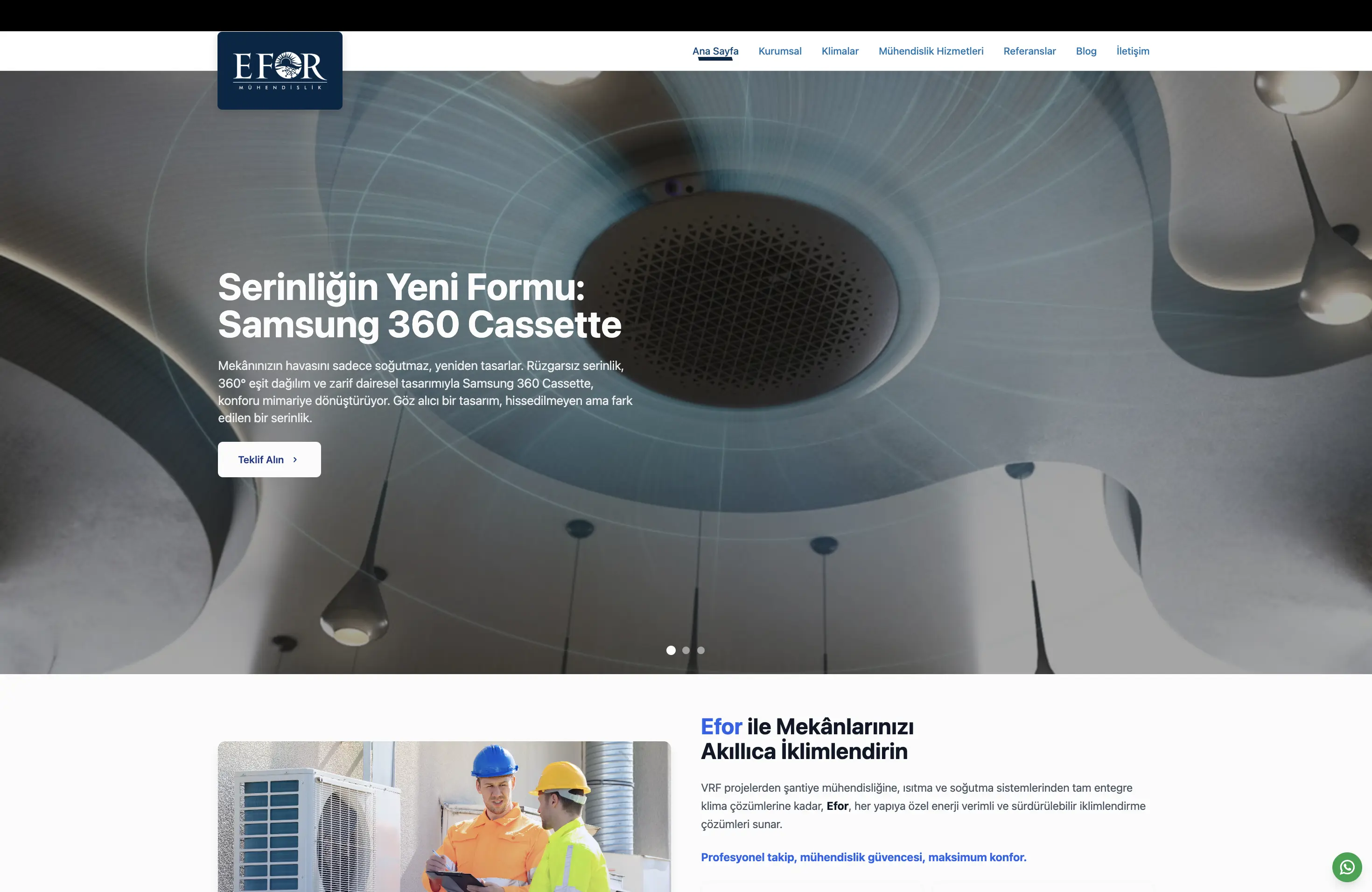 Efor Mühendislik - Kurumsal Web Yazılım ve Dijital Kimlik Tasarımı