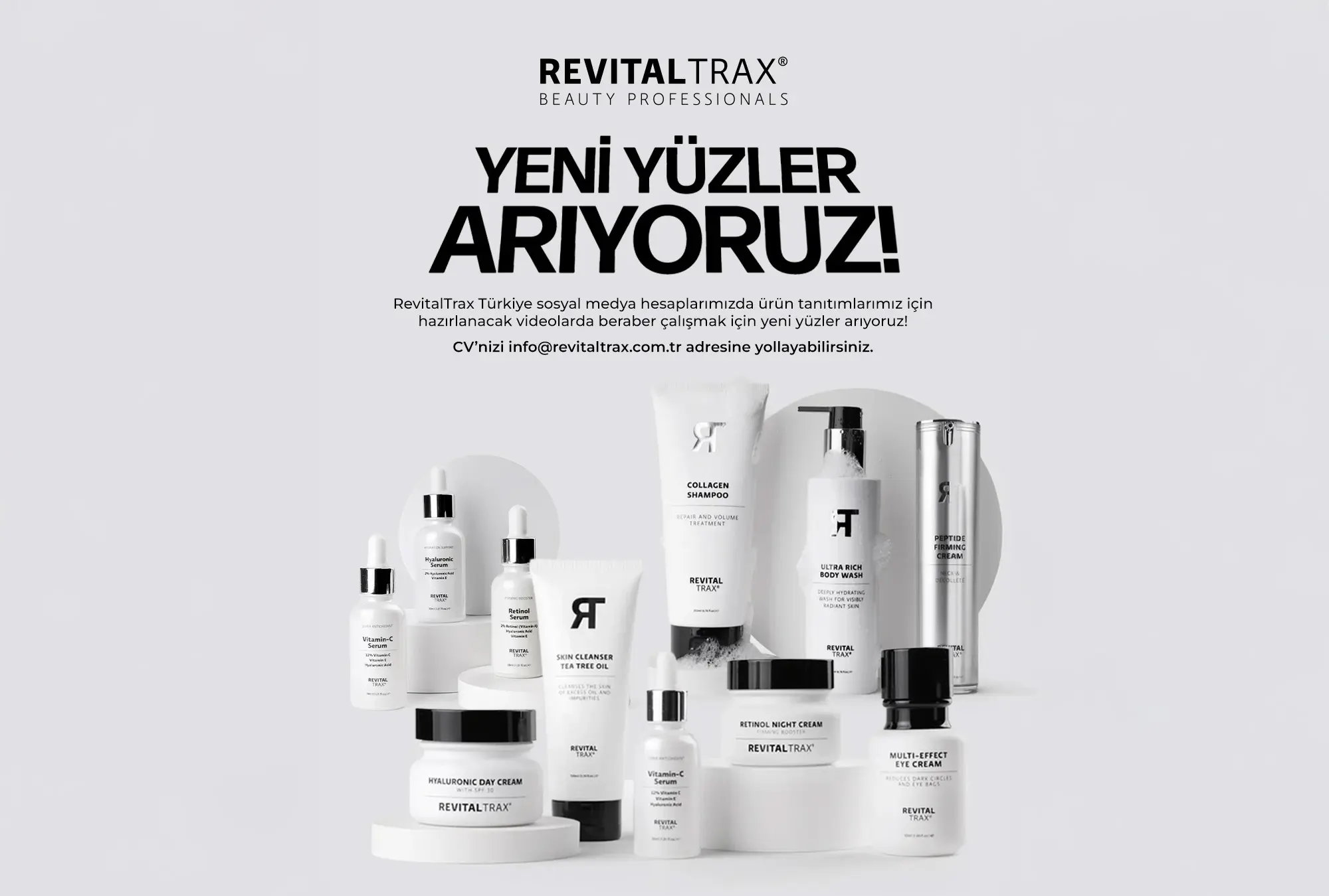 RevitalTrax Türkiye: Sosyal Medya İletişimi ve Cast Duyuru Tasarımı