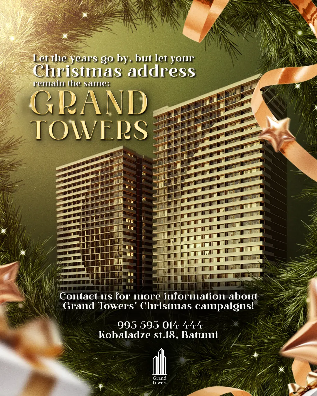 Grand Towers Yılbaşı Sosyal Medya Post Tasarımı
