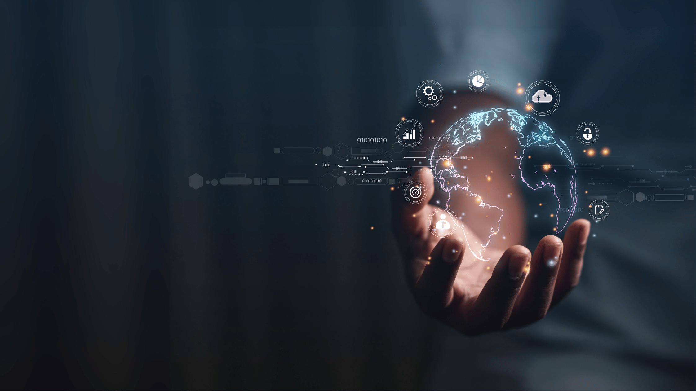 Business team working in modern office